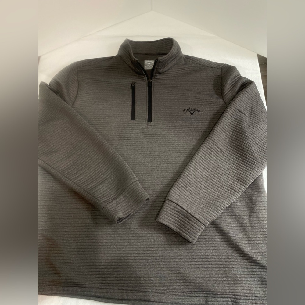 Calloway 1/4 Zip Up Sweat shirt with Textured Design